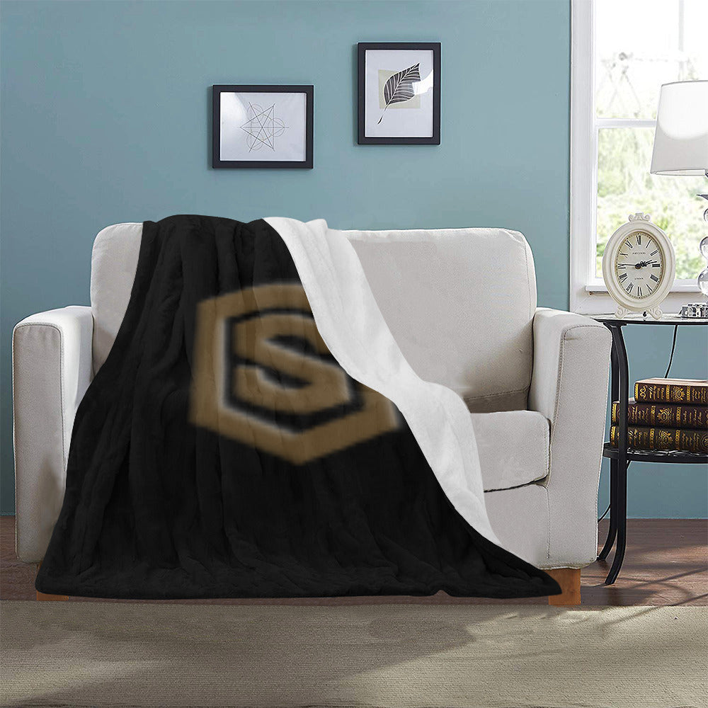 Black Ultra-Soft Micro Fleece Blanket Brown Logo Ultra-Soft Micro Fleece Blanket 30"x40"