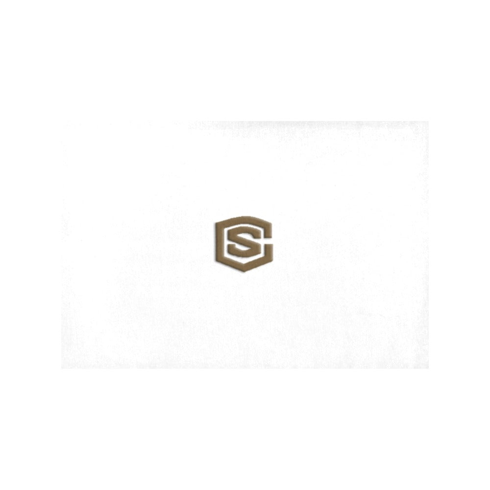 White Placemats 12" x 18" With Brown Logo Placemats 12" x 18" (Set of 2)
