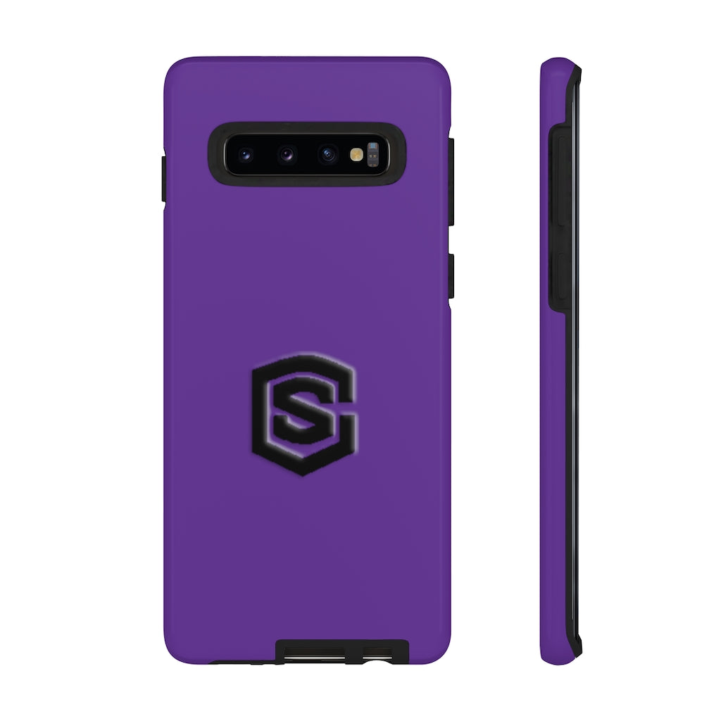 Purple Tough Cases Black Logo