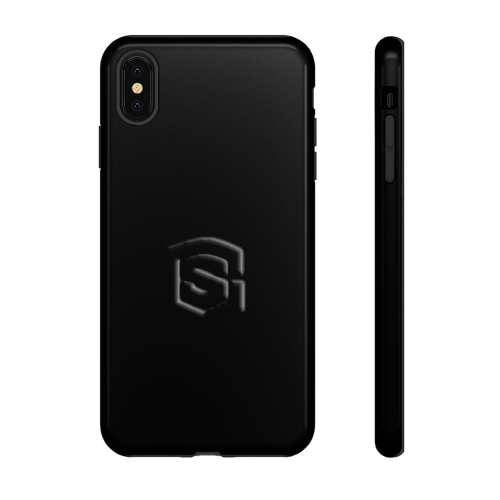 Black Tough Cases Black Logo