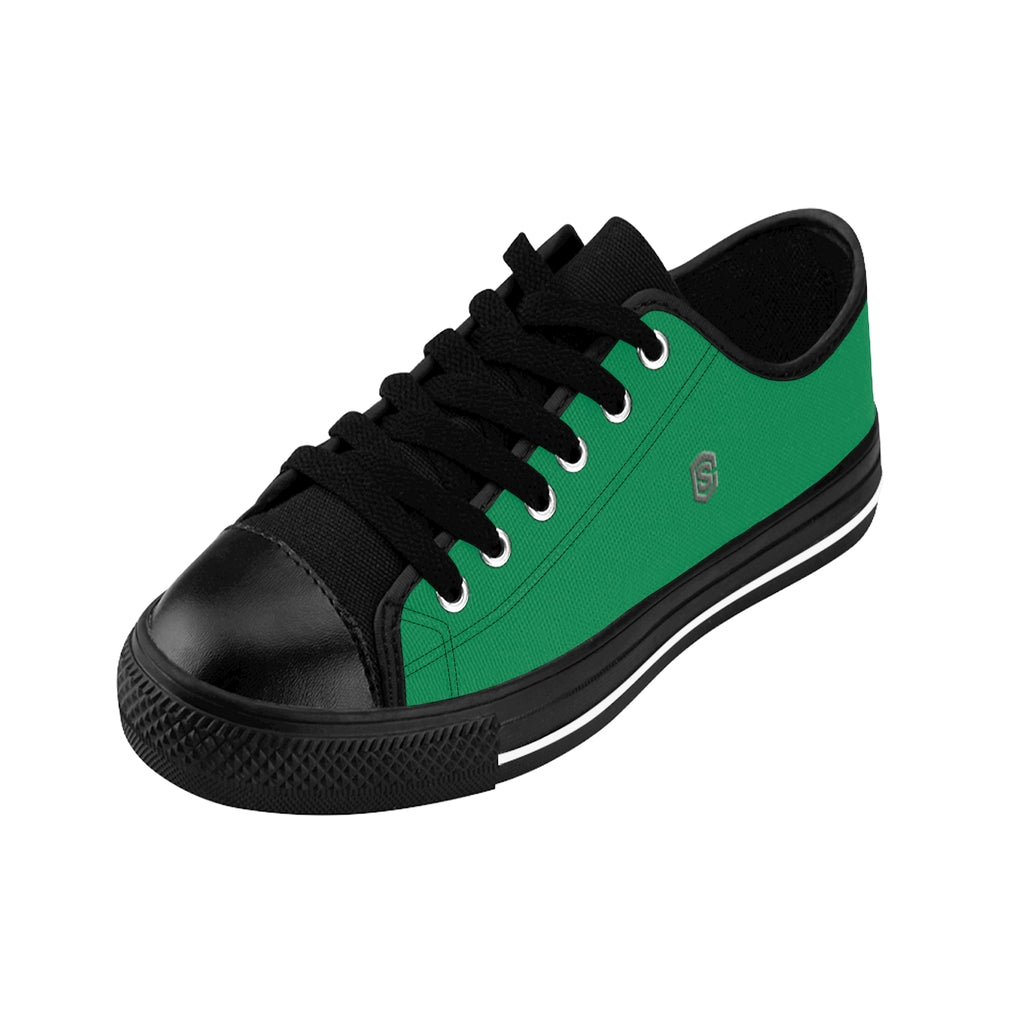 green Men's Sneakers - gray logo