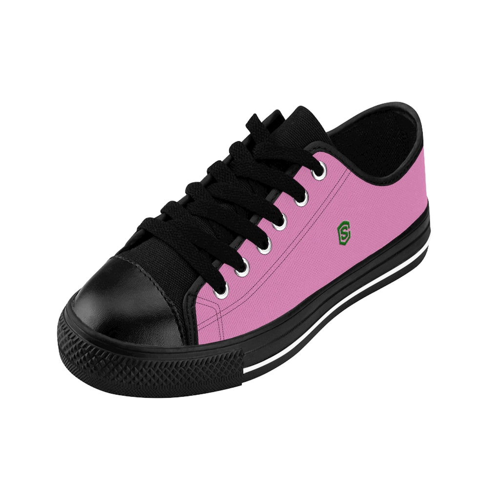 pink Men's Sneakers - green logo