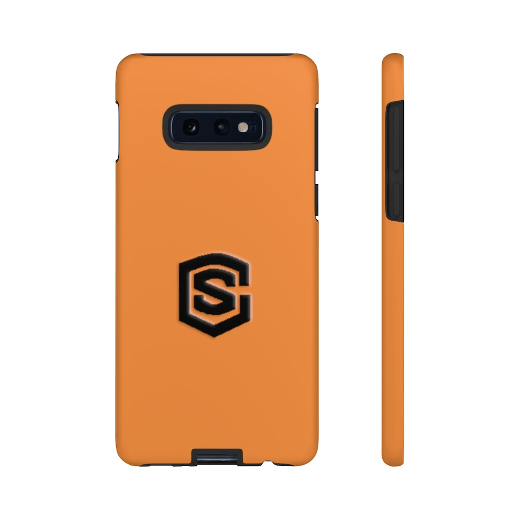Orange Tough Cases Black Logo