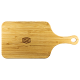 Wood Cutting Board With Handle WITH GOLD LOGO