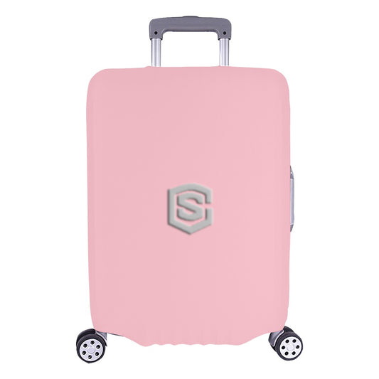 PINK LUGGAGE COVER WITH PINK  LOGO Luggage Cover (Large Size) (26"-28")