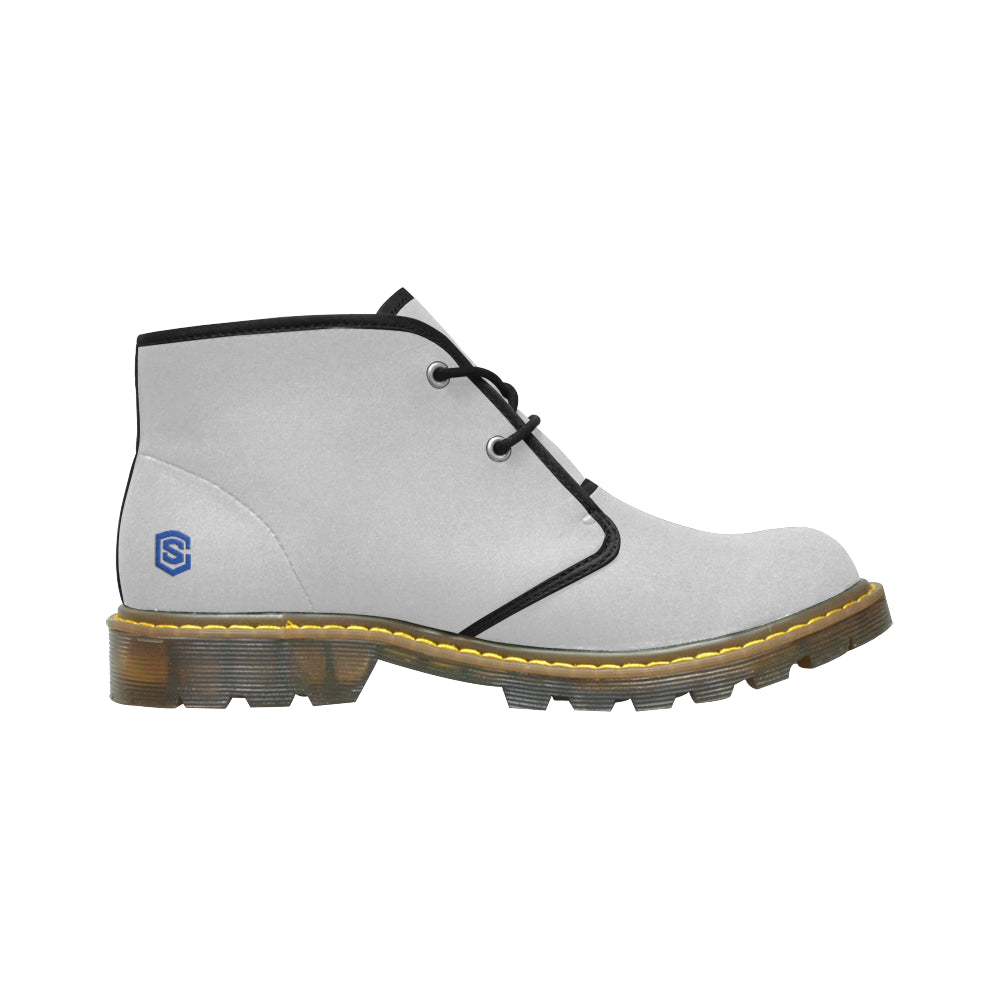 blue logo Women's Nubuck Chukka Boots (Model 2402)