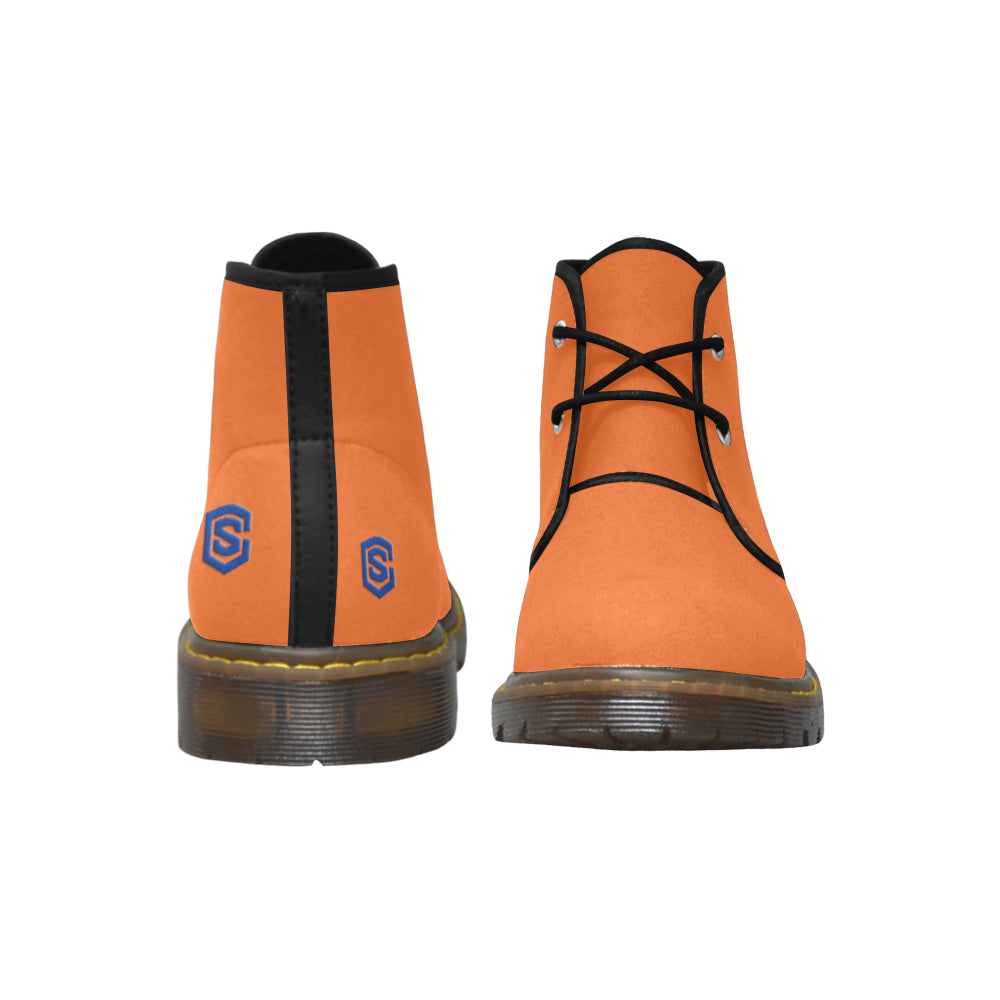 blue logo Women's Nubuck Chukka Boots (Model 2402)