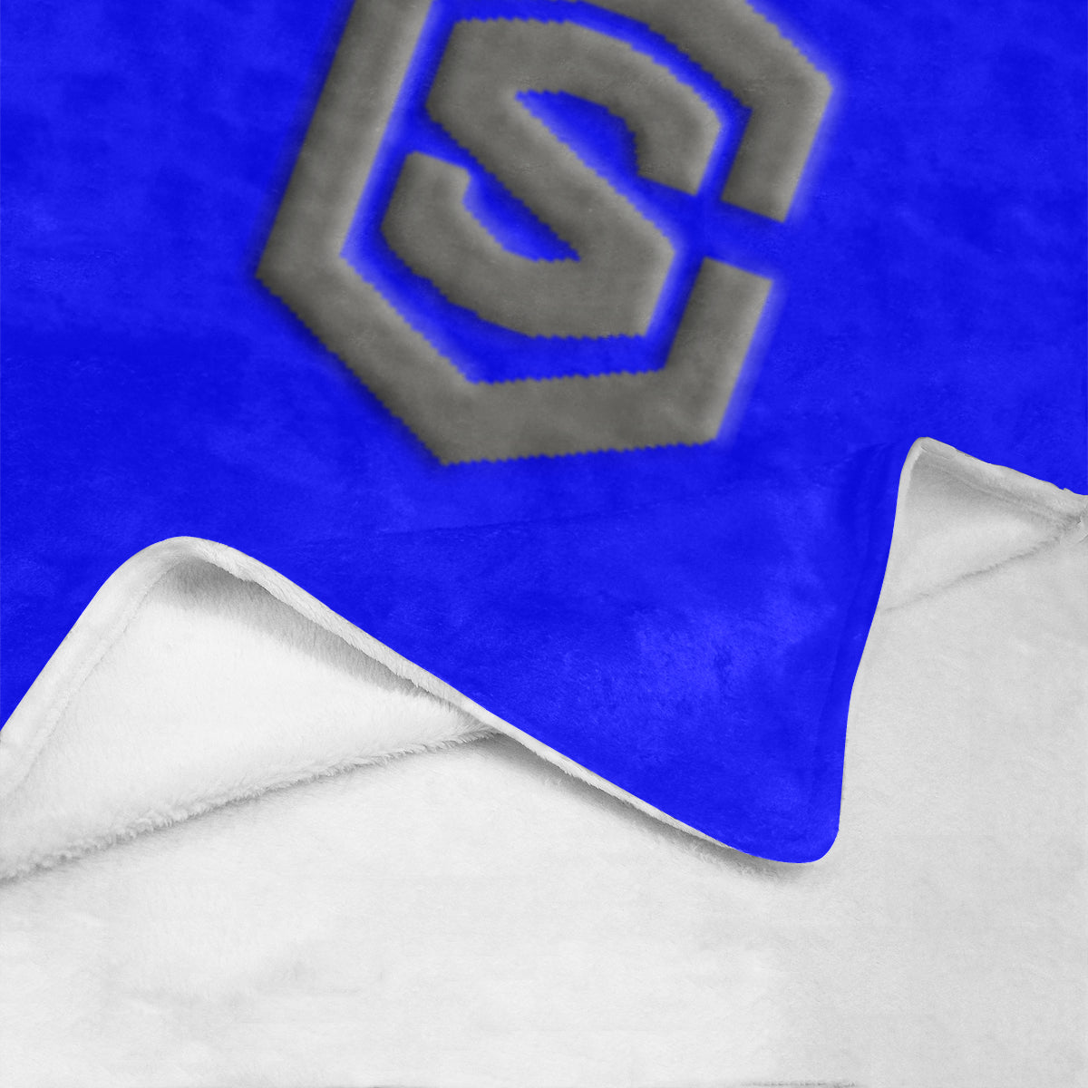 Blue Ultra-Soft Micro Fleece Blanket with Gray Logo Ultra-Soft Micro Fleece Blanket 30"x40"