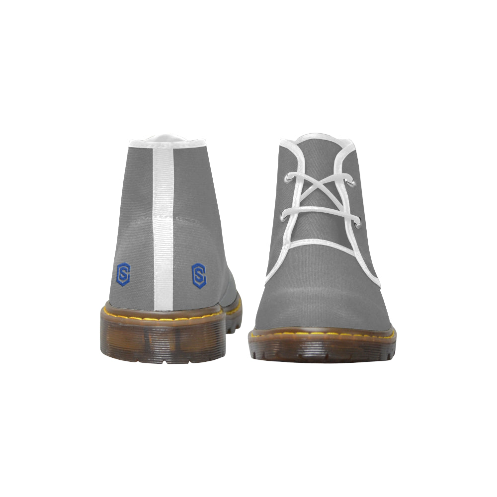 blue Men's Canvas Chukka Boots (Model 2402-1)