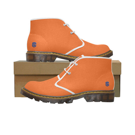 blue Men's Canvas Chukka Boots (Model 2402-1)