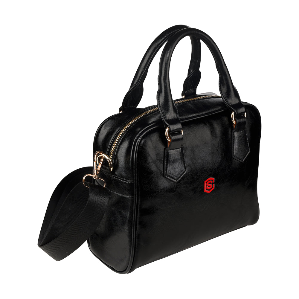 BLACK Shoulder Hand bag red loogo Shoulder Handbag (Model 1634)