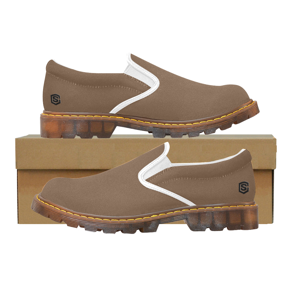 black logo Martin Women's Slip-On Loafer (Model 12031)