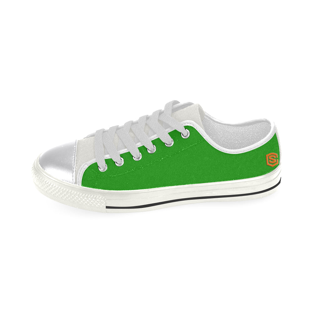 orange logo Women's Classic Canvas Shoes (Model 018)