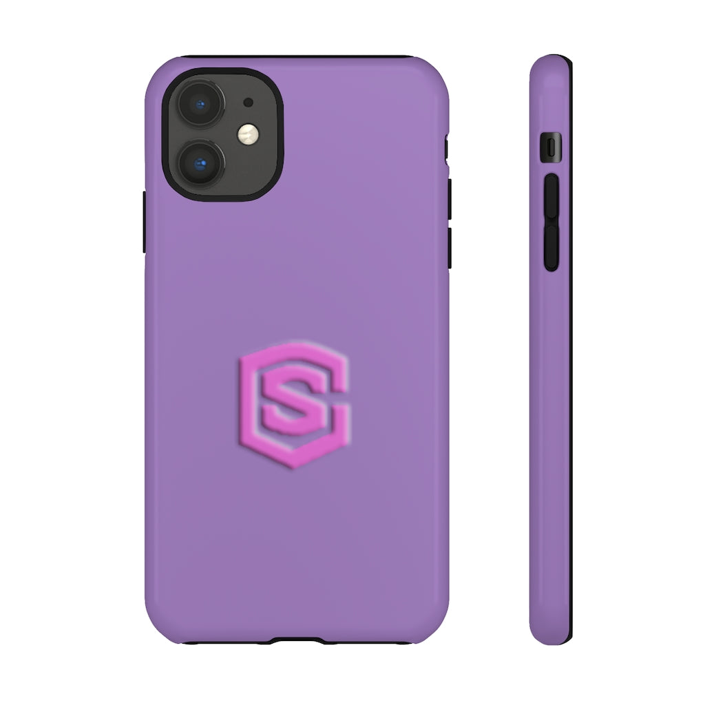 Light Purple Tough Cases Pink Logo
