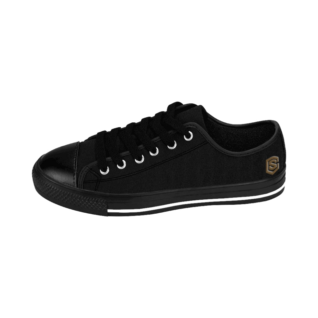 Black Women's Sneakers Brown logo