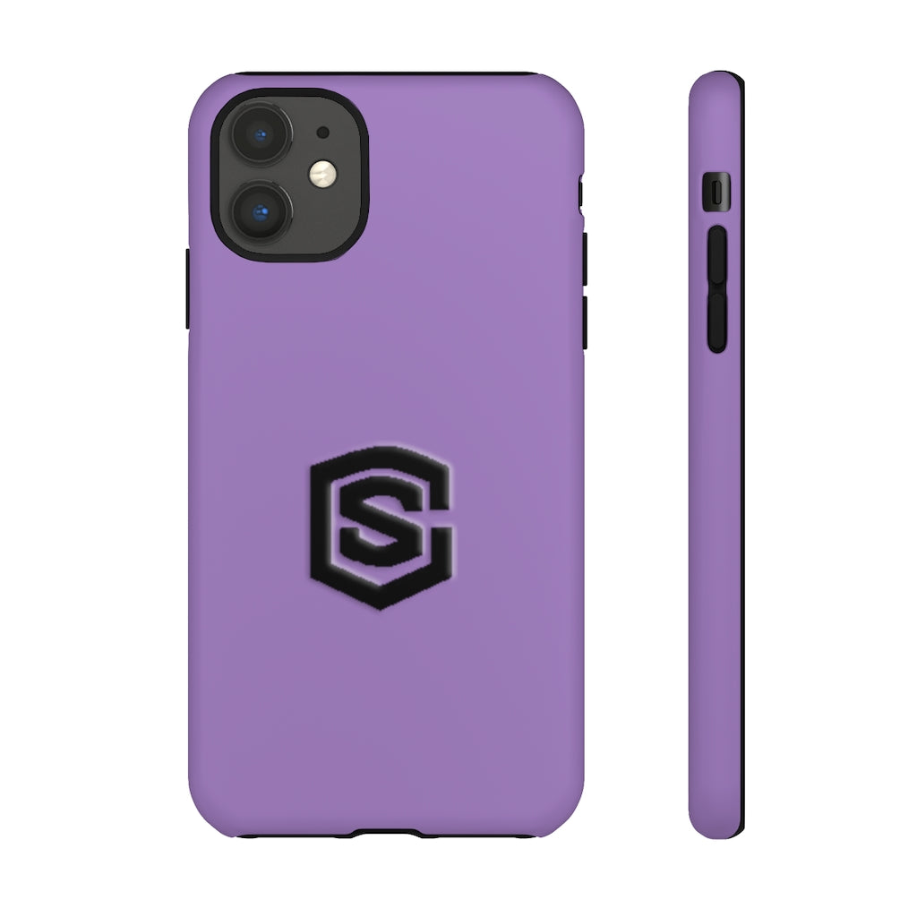 Purple Tough Cases Black Logo