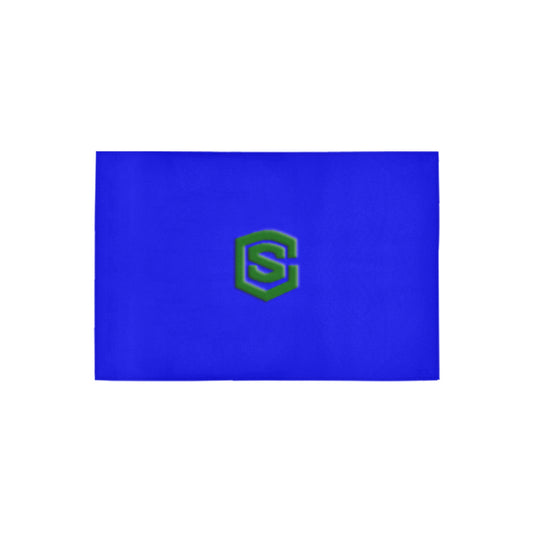 Blue Doormat 24" x 16" (Sponge Material) with Green Logo Doormat 24" x 16" (Sponge Material)