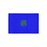 Blue Doormat 24" x 16" (Sponge Material) with Green Logo Doormat 24" x 16" (Sponge Material)