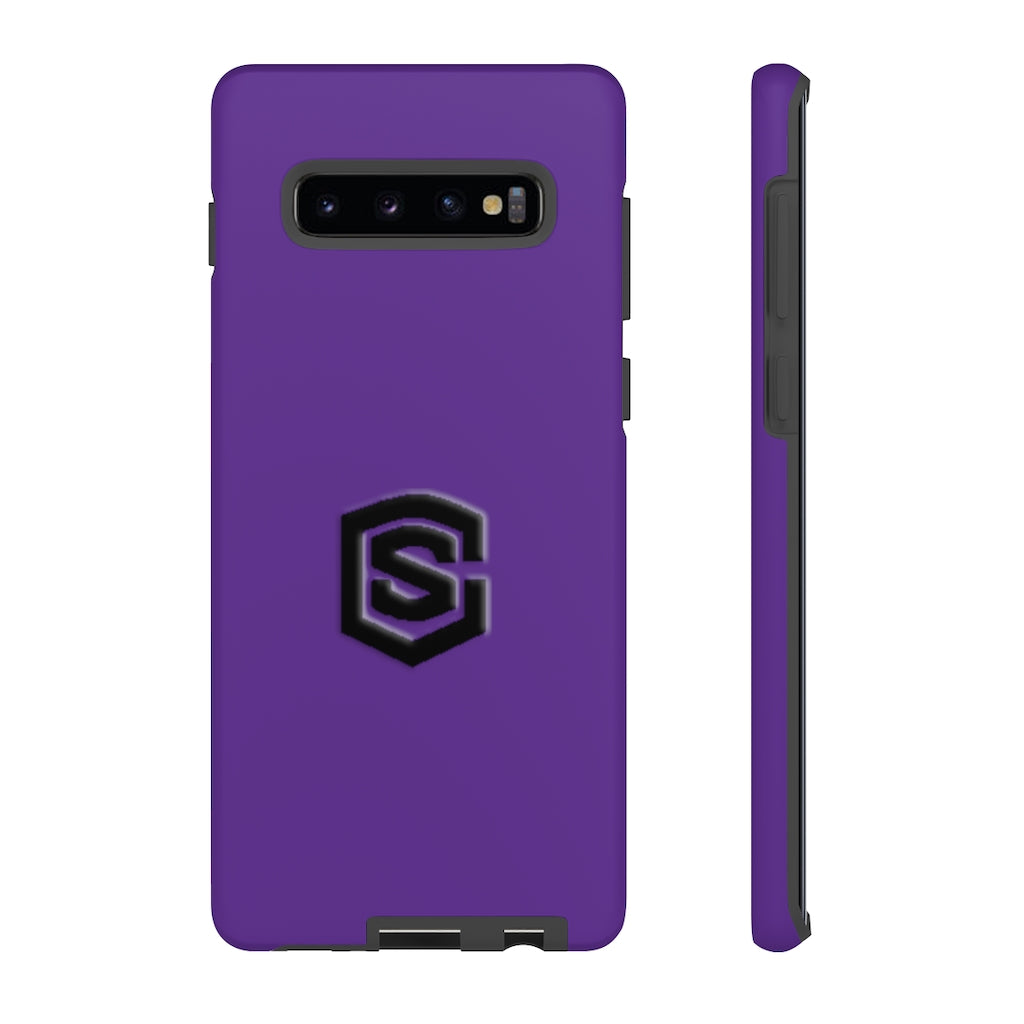 Purple Tough Cases Black Logo