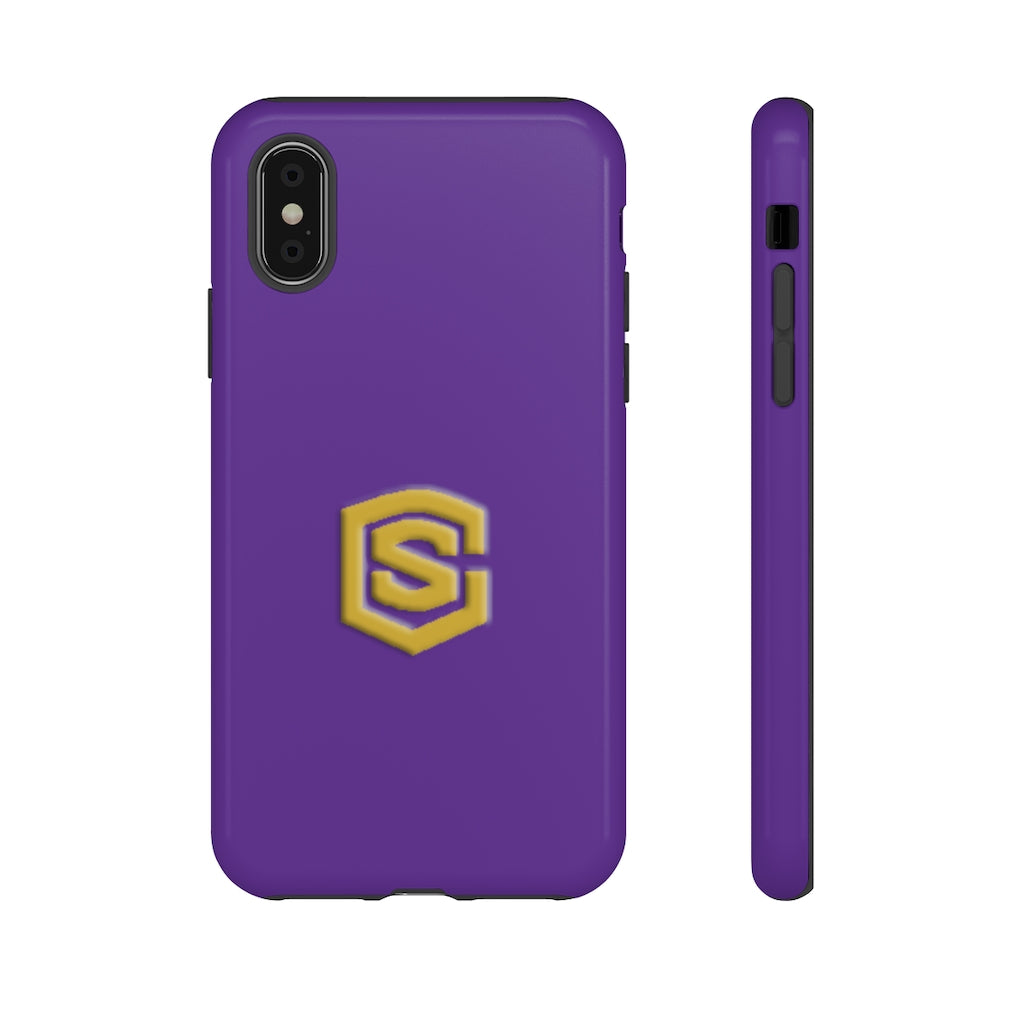 Purple Tough Cases Gold Logo