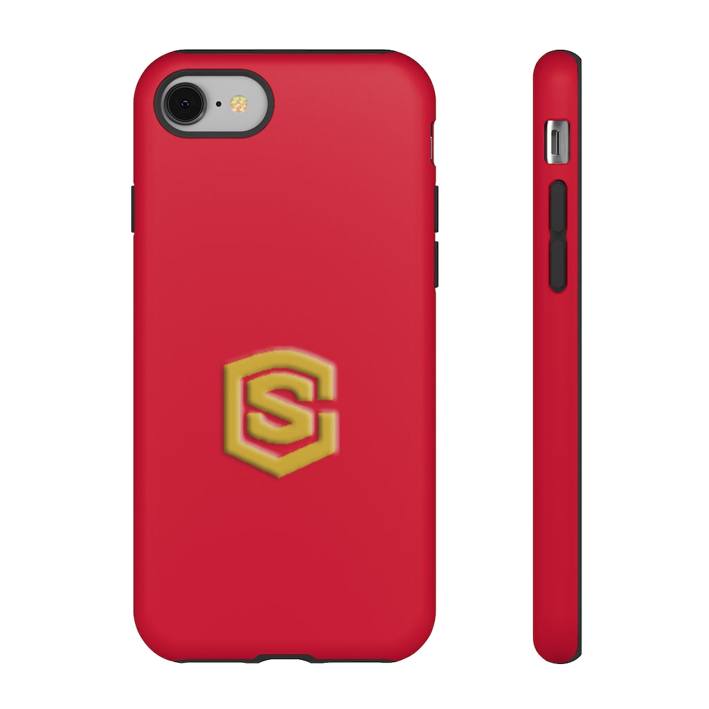 Red Tough Cases Gold Logo