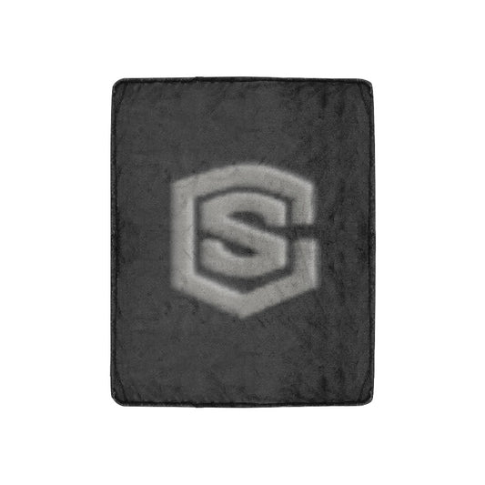 Black Ultra-Soft Micro Fleece Blanket Silver Logo Ultra-Soft Micro Fleece Blanket 30"x40"