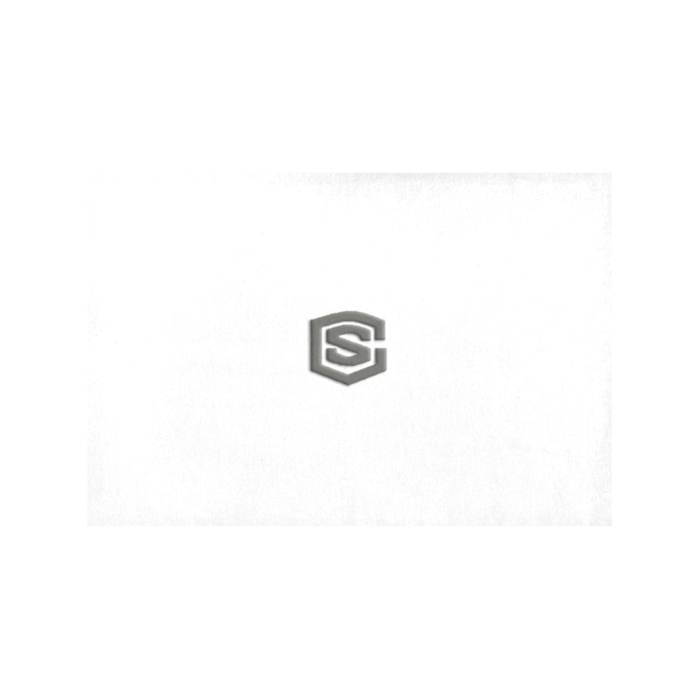 White Placemats 12" x 18" With Grey Logo Placemats 12" x 18" (Set of 2)