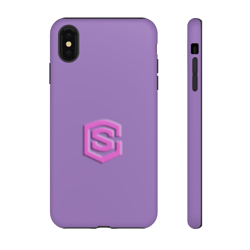 Light Purple Tough Cases Pink Logo