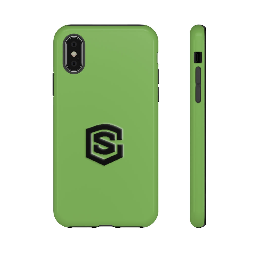 Green Tough Cases Black Logo