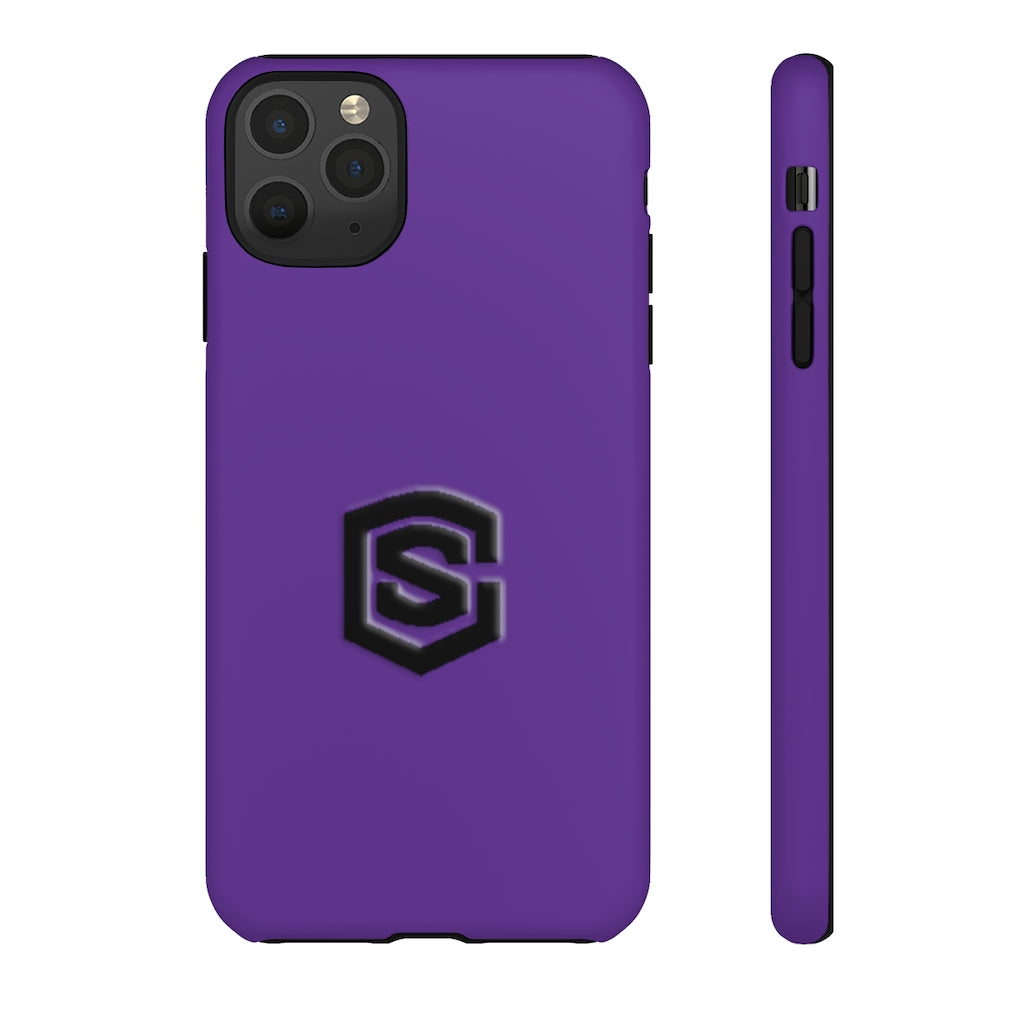 Purple Tough Cases Black Logo