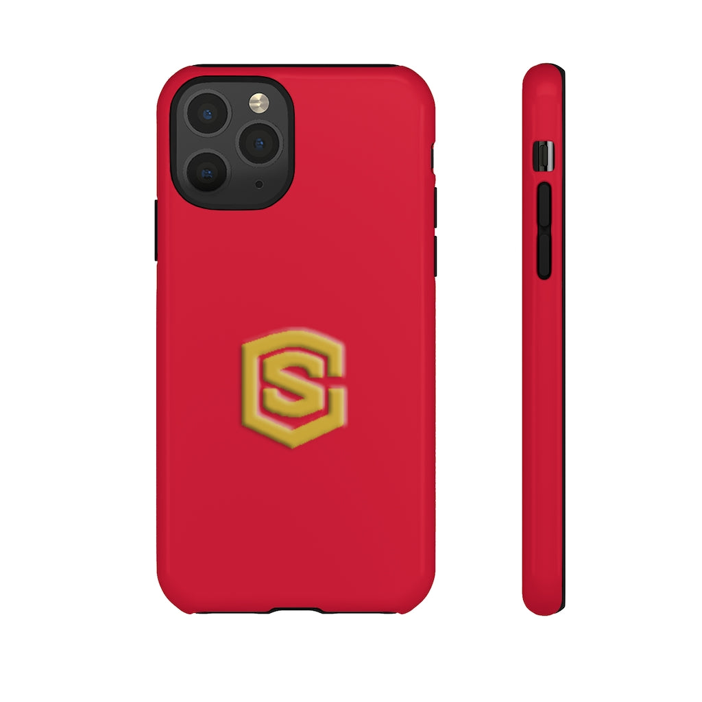 Red Tough Cases Gold Logo