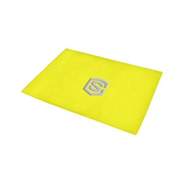 Yellow Doormat 24" x 16" (Sponge Material) with Silver Logo Doormat 24" x 16" (Sponge Material)