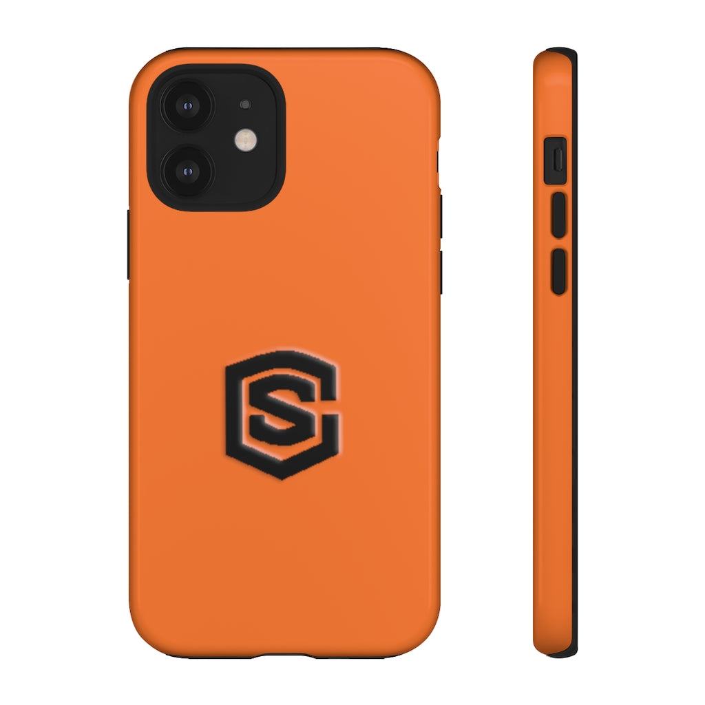 Orange Tough Cases Black Logo