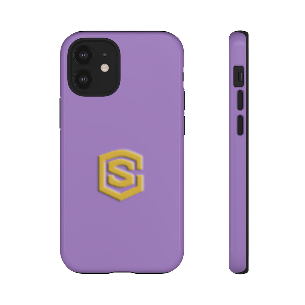 Purple Tough Cases Gold Logo