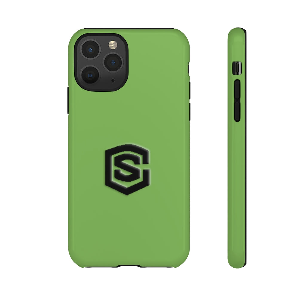 Green Tough Cases Black Logo
