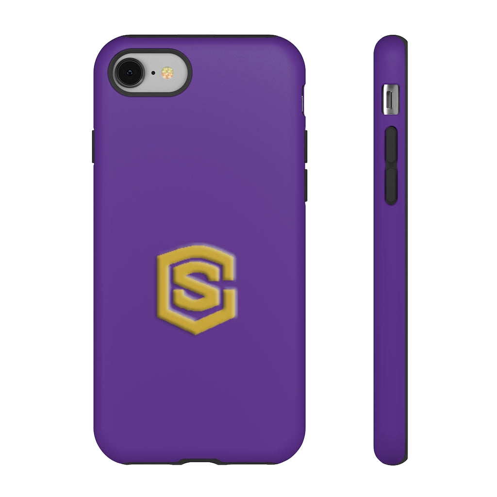 Purple Tough Cases Gold Logo