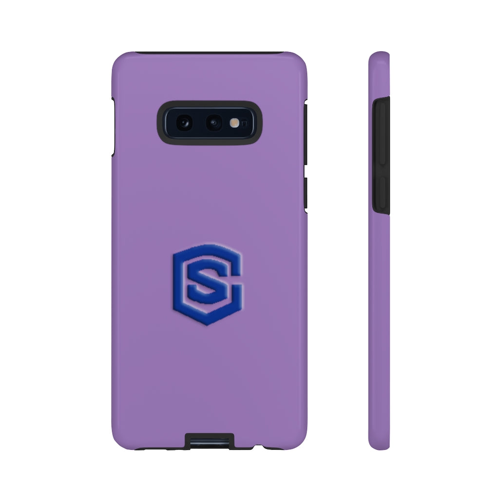 Purple Tough Cases Blue Logo