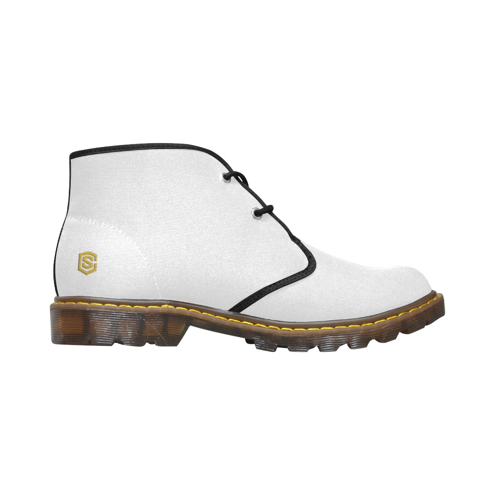 gold Men's Canvas Chukka Boots (Model 2402-1)
