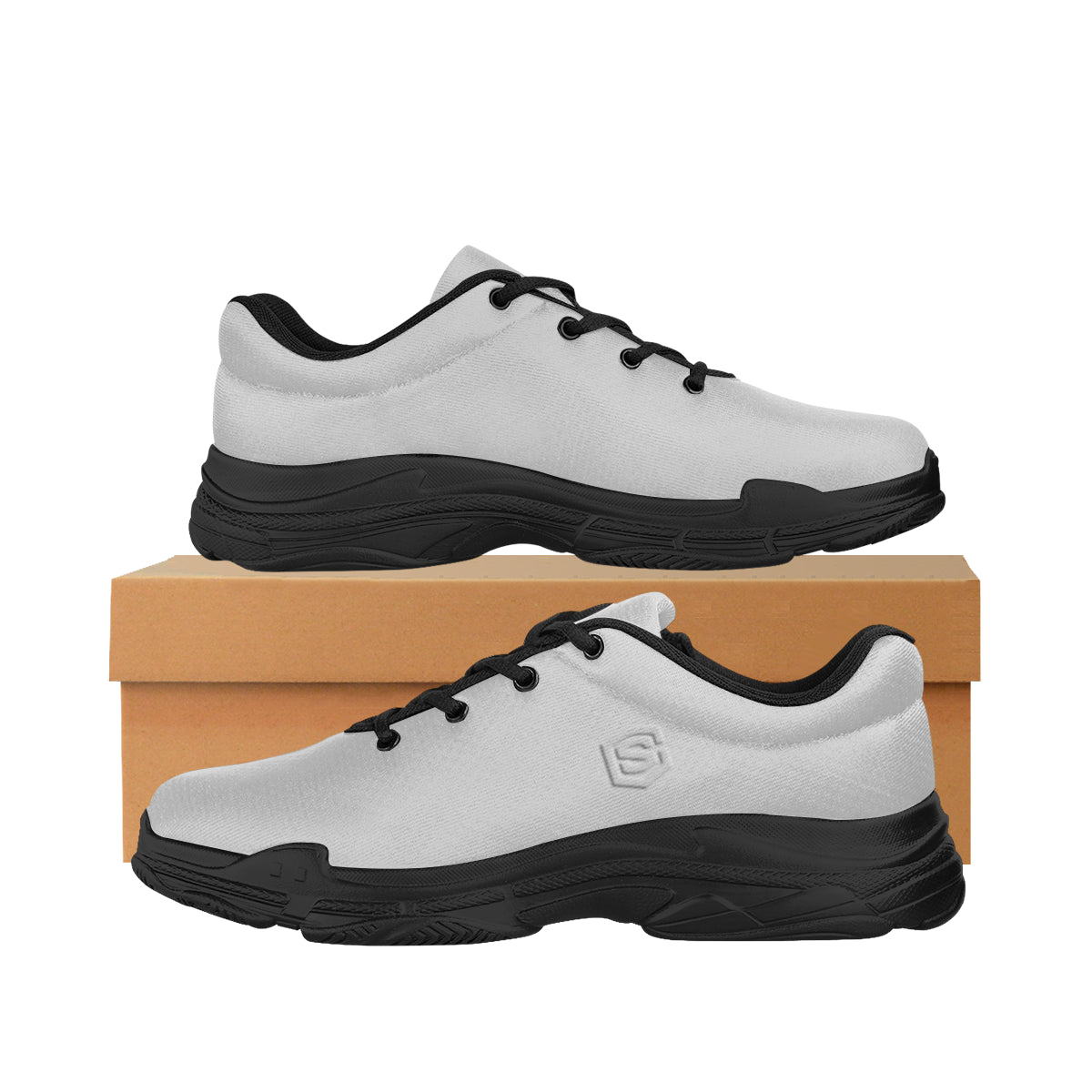 silver logo Lyra Men's Running Shoes (Model 058)