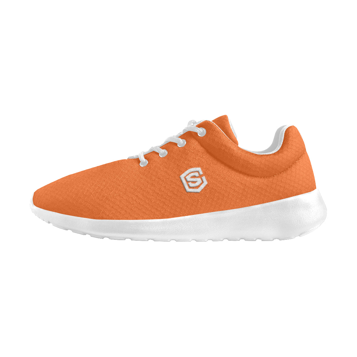 white logo Women's Athletic Shoes (Model 0200)