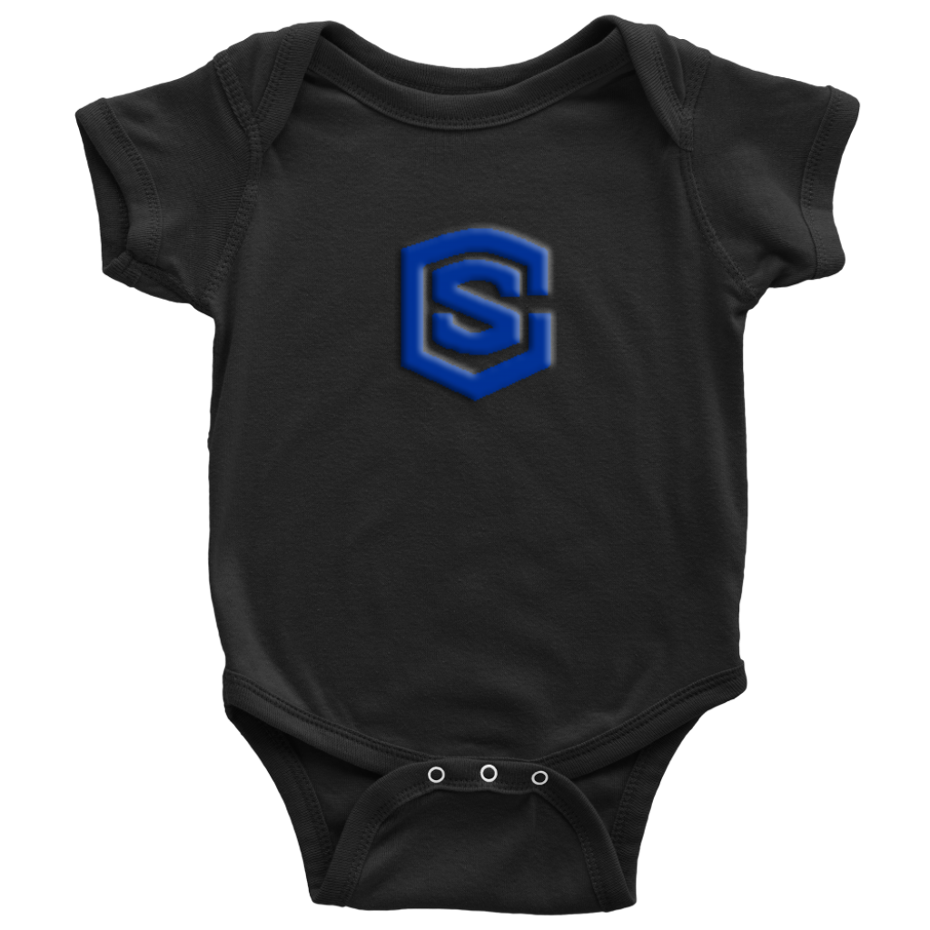 Baby Bodysuit WITH BLUE LOGO