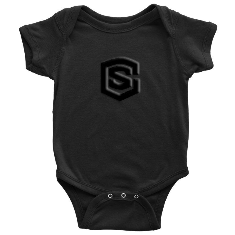 Baby Bodysuit WITH BLACK LOGO