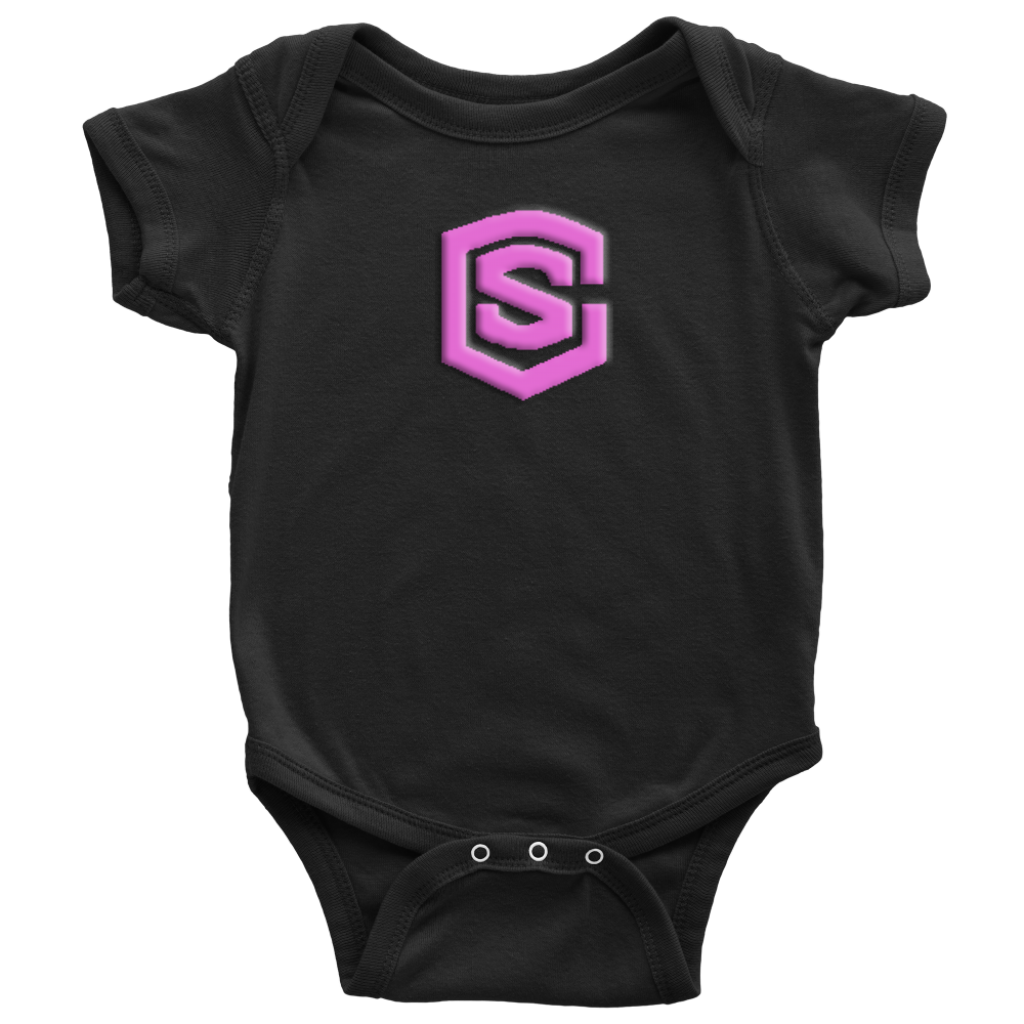 Baby Bodysuit WITH PINK LOGO