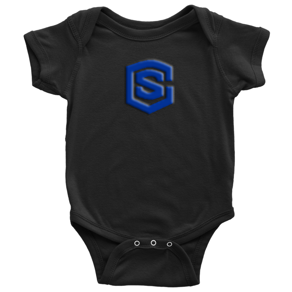 Baby Bodysuit WITH BLUE LOGO