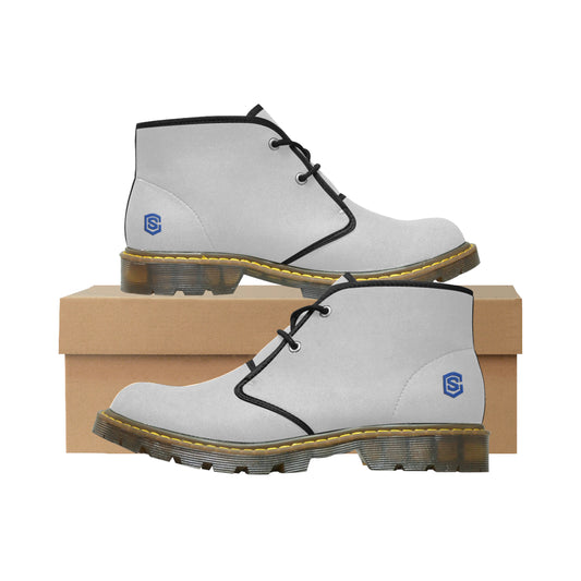 blue logo Women's Nubuck Chukka Boots (Model 2402)