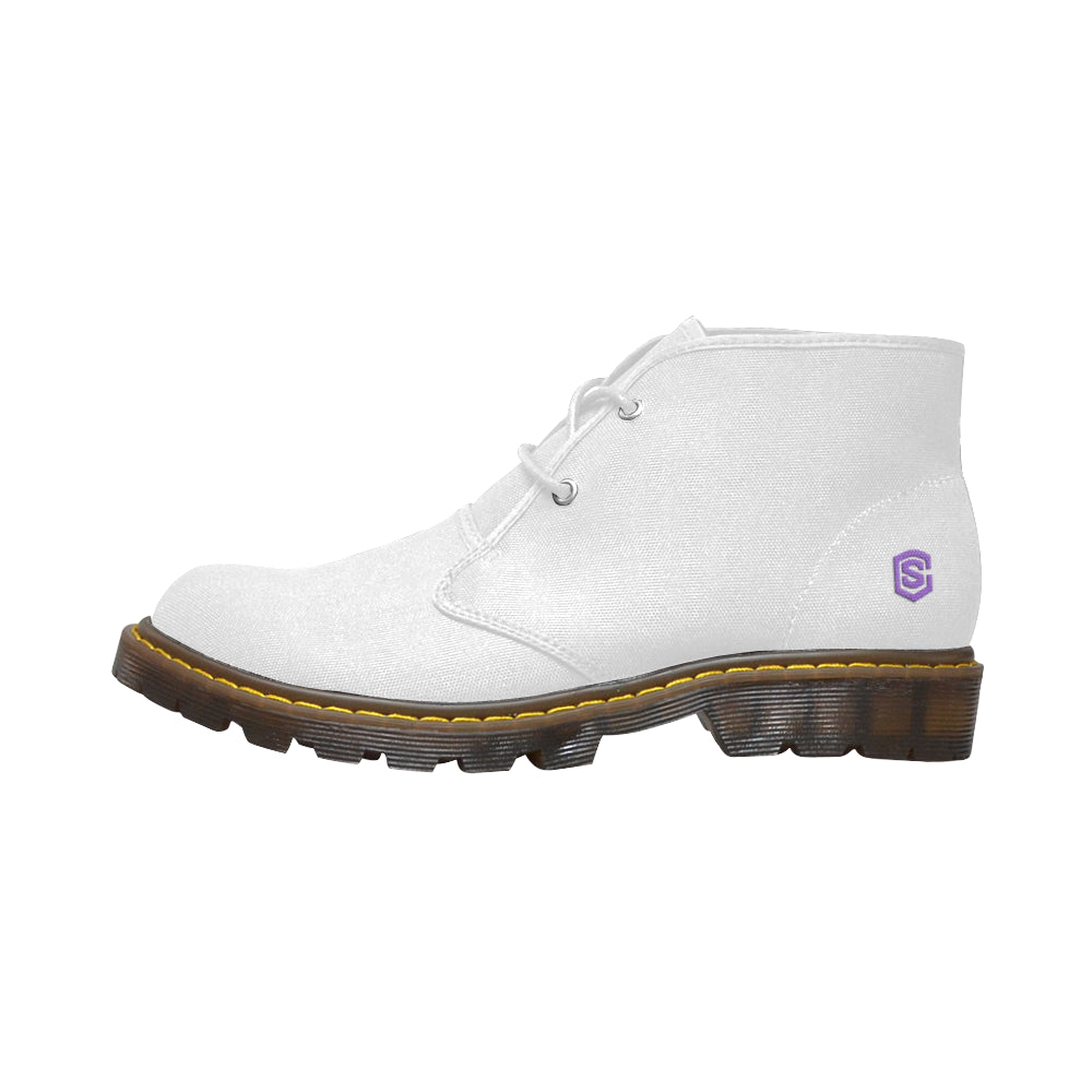 purple Men's Canvas Chukka Boots (Model 2402-1)