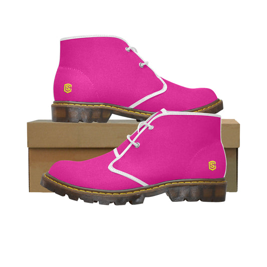 yellow Men's Canvas Chukka Boots (Model 2402-1)