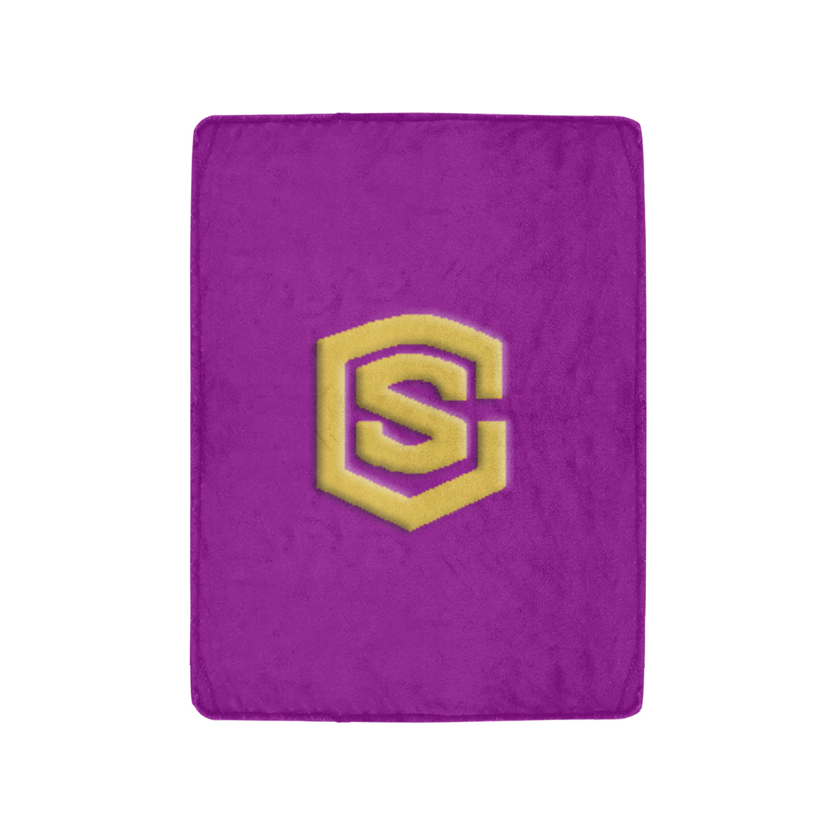 Purple Ultra-Soft Micro Fleece Blanket with Gold Logo Ultra-Soft Micro Fleece Blanket 30"x40"