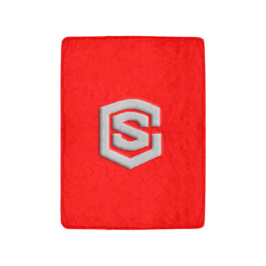 RedUltra-Soft Micro Fleece Blanket with Silver Logo Ultra-Soft Micro Fleece Blanket 30"x40"