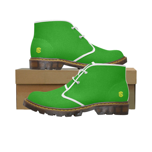 yellow Men's Canvas Chukka Boots (Model 2402-1)